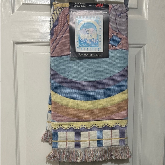 Northwest Vintage Precious Moment Noahs Ark Woven Jacquard Blanket/Throw NWT - Picture 3 of 5